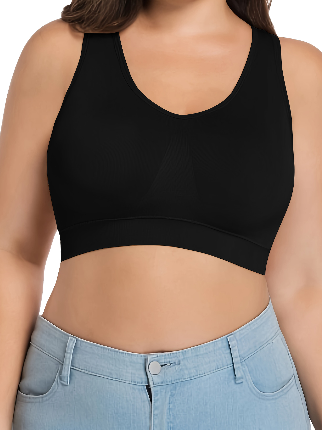 3 Pack Plus Size Women Seamles - Sleep Bra Bralette recension och pris
