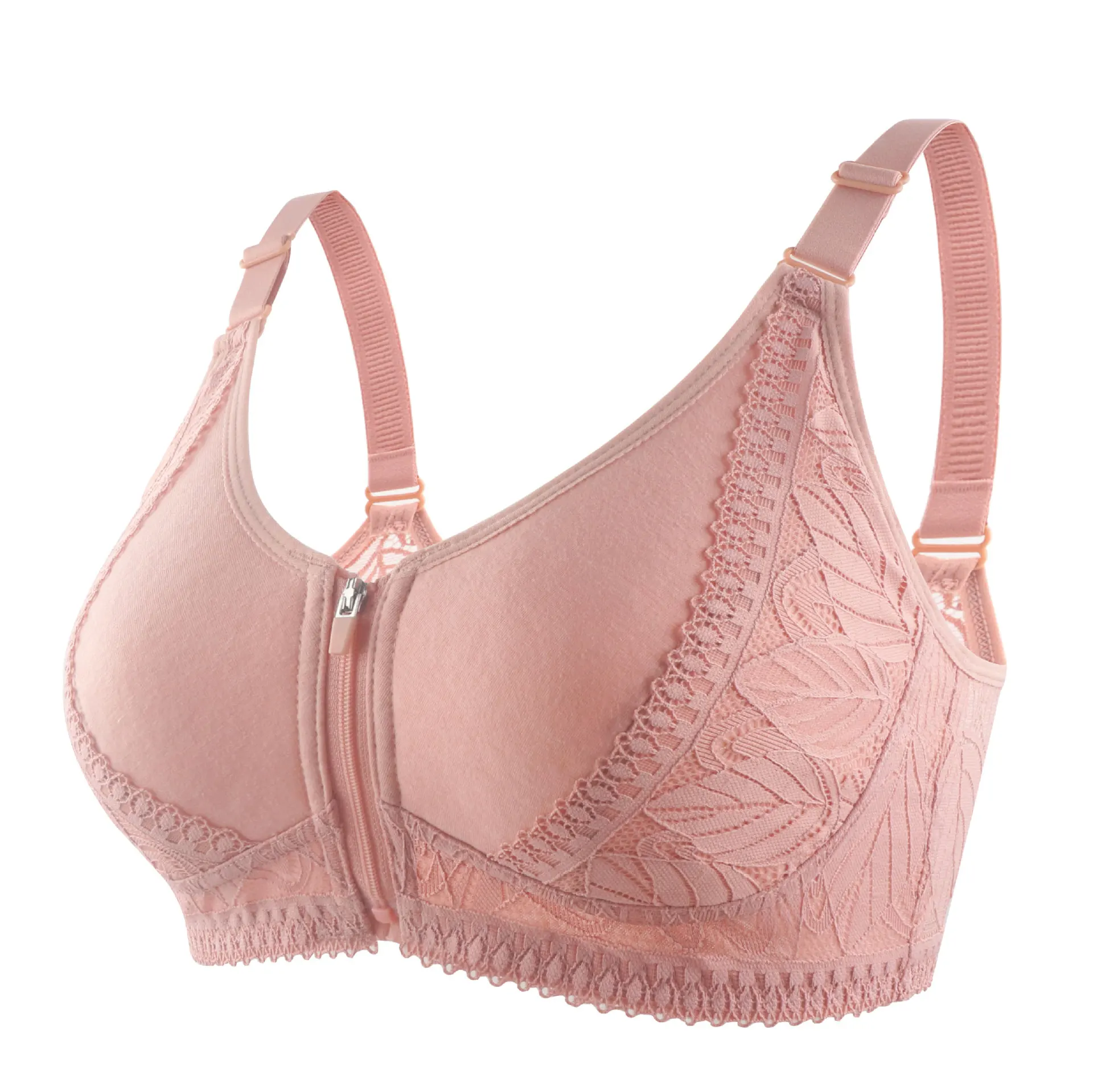 Plus Size Front Zipper Bra Sof - Wirefree Bra Comfort recension och pris