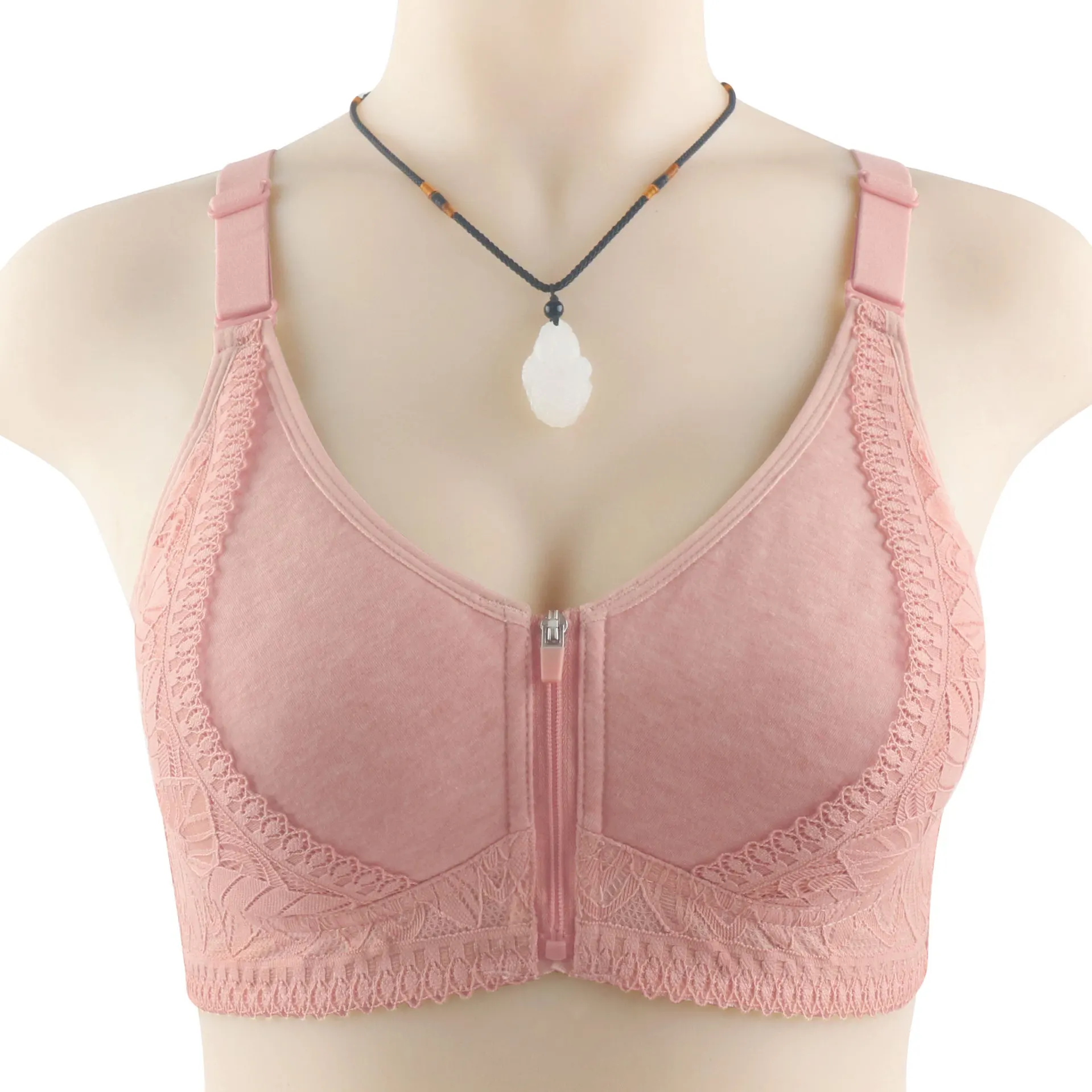 Plus Size Front Zipper Bra Sof - Wirefree Bra Comfort recension och pris