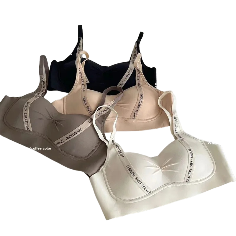 Soft Letter Pattern Bra Women' - Wirefree Bra Comfort recension och pris