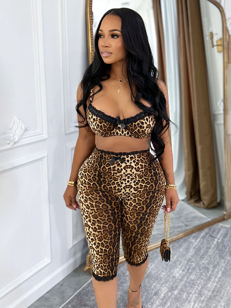 Doyerl Leopard Print Sexy Club - Lace Bralette Set recension och pris