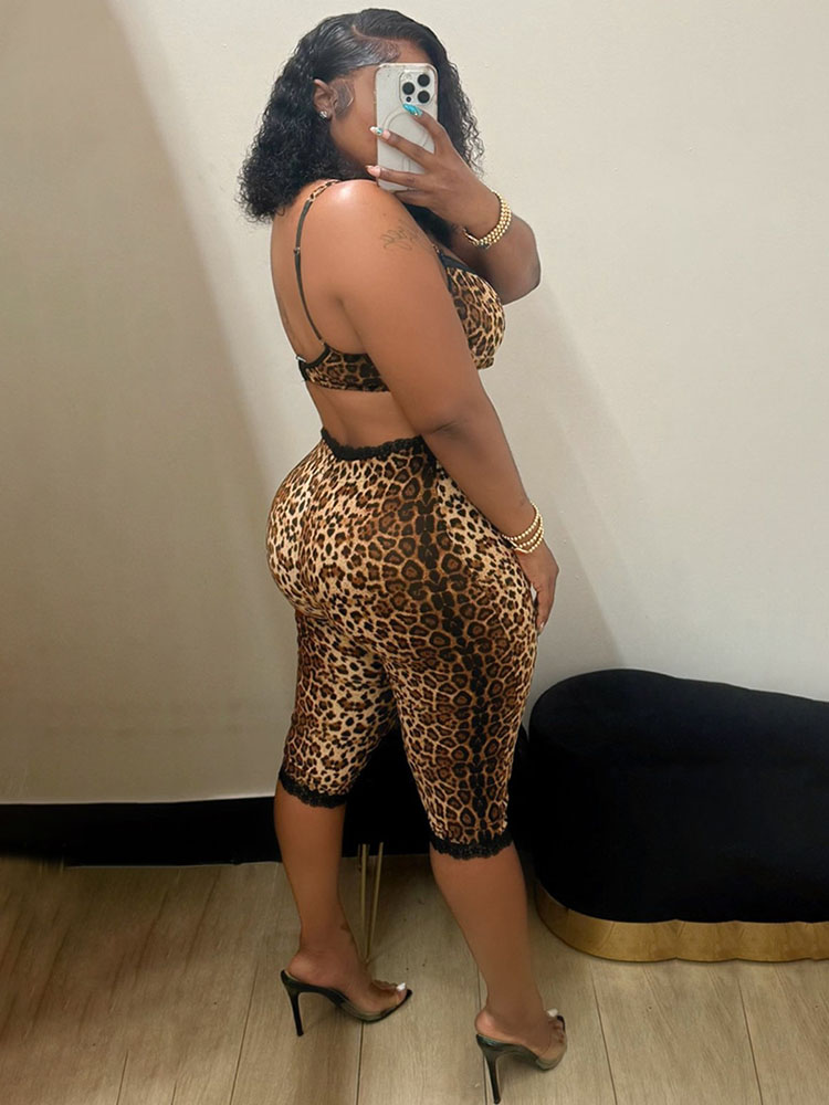 Doyerl Leopard Print Sexy Club - Lace Bralette Set recension och pris