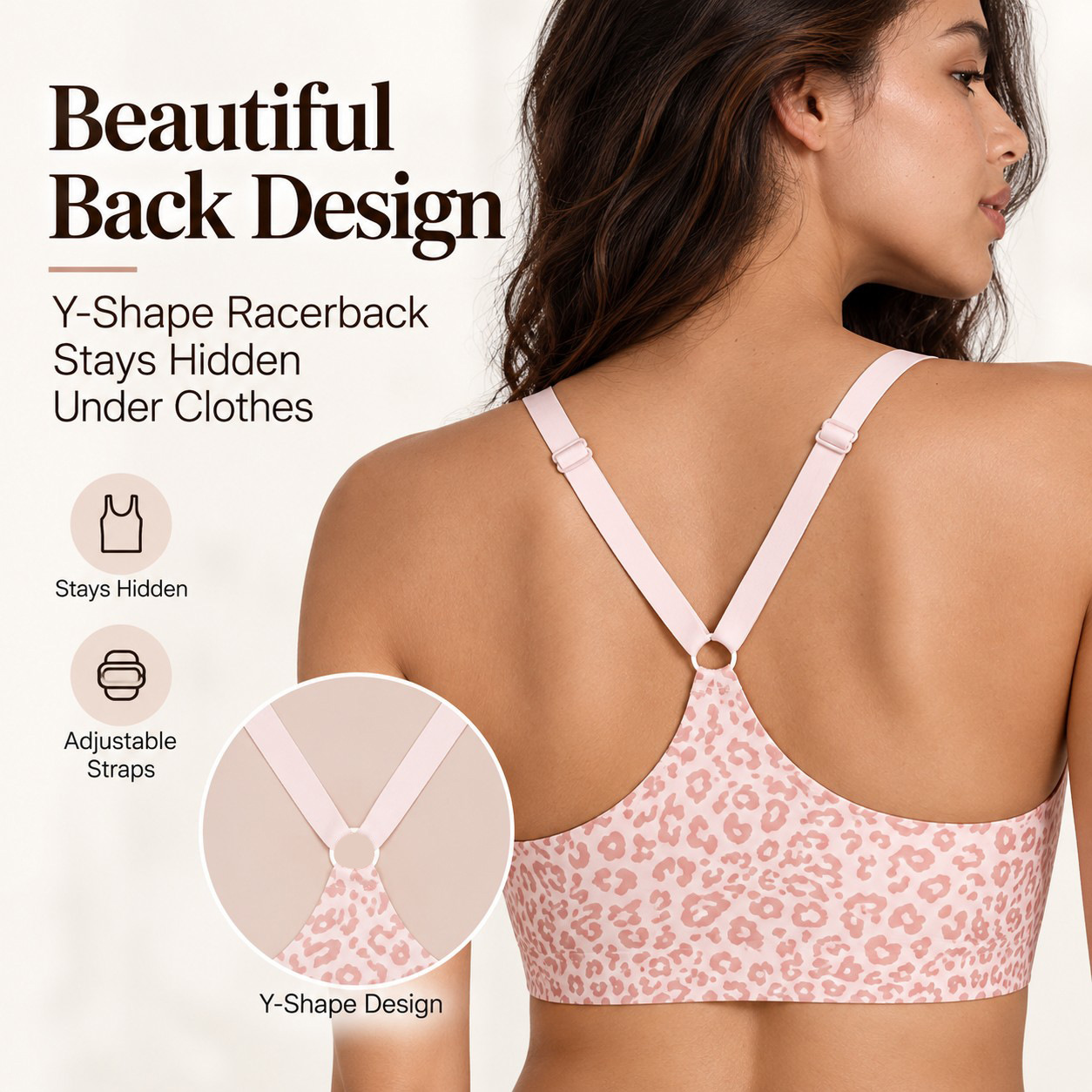 Women's Leopard Print Double F - Wirefree Bra Comfort recension och pris