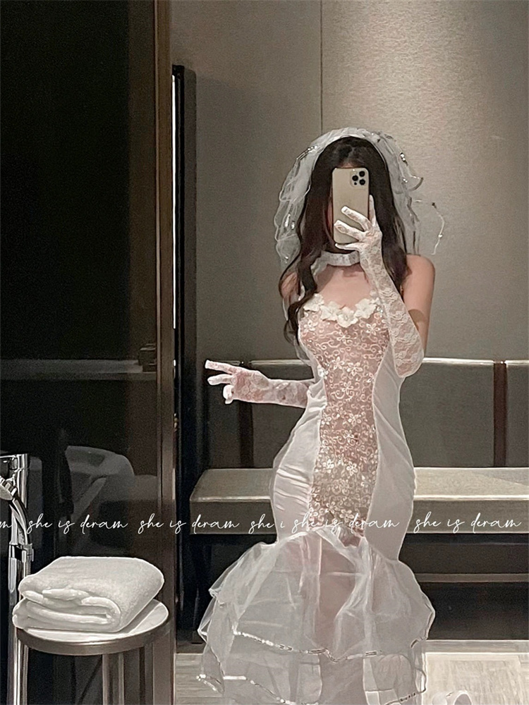 Plus Qunque Sexy Women Bride C - Lace Bralette Set recension och pris